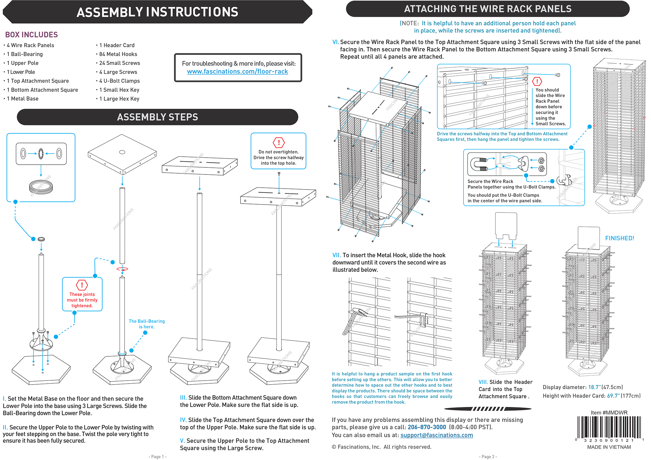 Fascinations Floor Rack Display