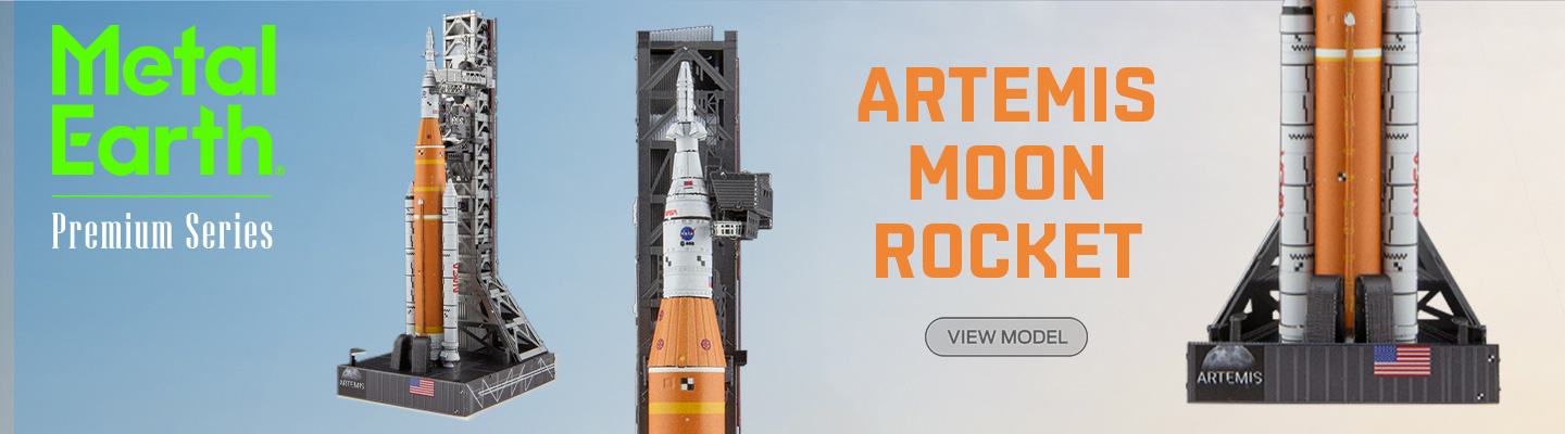 Metal Earth Artemis Moon Rocket